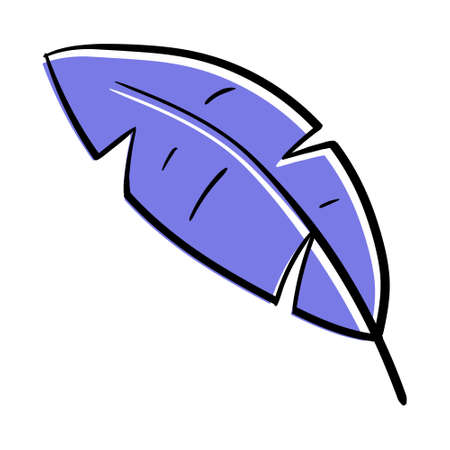 Hand drawn plant leaf illustration for decoration and ornament design.のイラスト素材