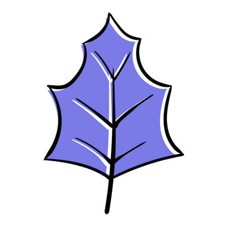 Hand drawn plant leaf illustration for decoration and ornament design.のイラスト素材