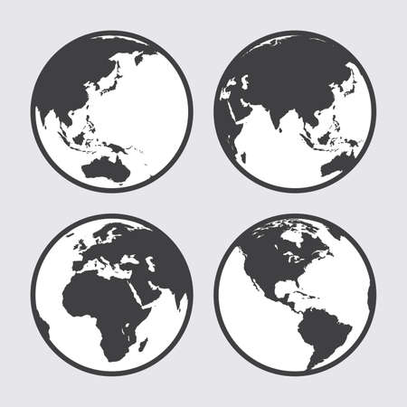 Earth globe vectorのイラスト素材
