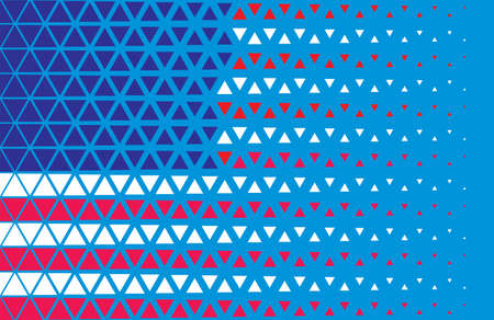 Abstract geometric pattern in USA style