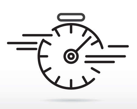 Clock icon vectorのイラスト素材