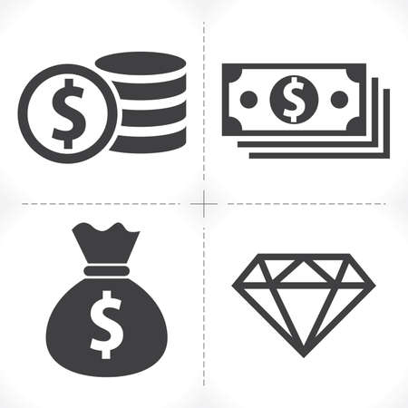 Money icon vectorのイラスト素材