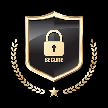 Security Shield illustration vectorのイラスト素材