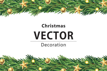 Christmas decoration vectorのイラスト素材