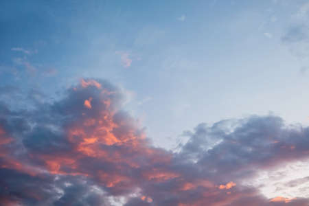 Dramatic sunset and sunrise sky