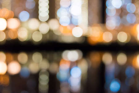 Abstract bokeh city light at night