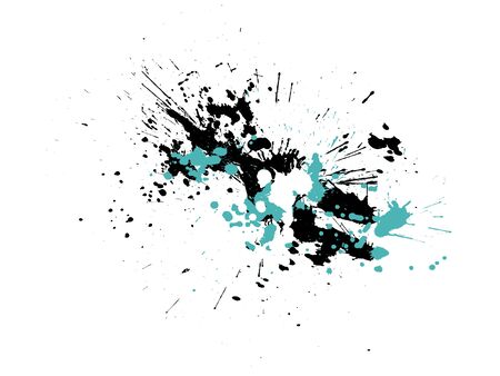 abstract zen ink painting graphic
