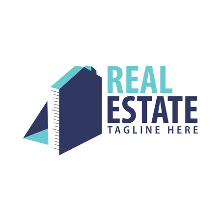 Construction realestate building logo design template for company personal, businessのイラスト素材