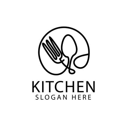Japanese food restaurant logo designのイラスト素材