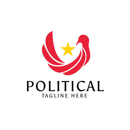 Political capitol logo designのイラスト素材