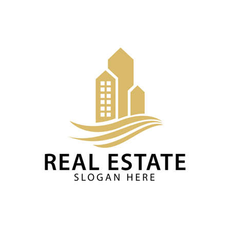 Realestate house resident logo designのイラスト素材