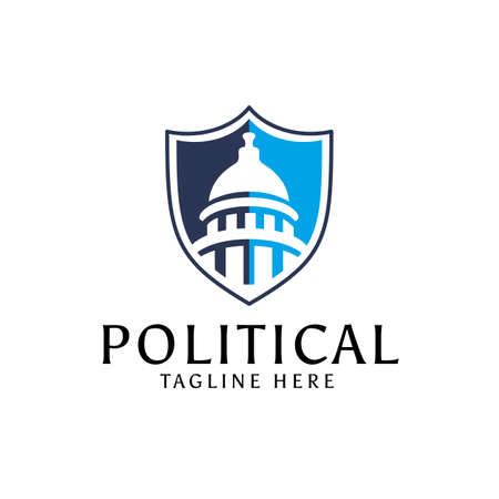 Political capitol logo designのイラスト素材