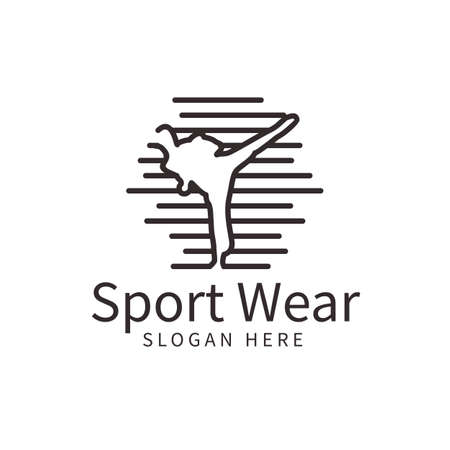 Sport wear community logo designのイラスト素材