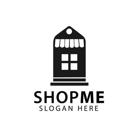 Shoping fashion store retail logo designのイラスト素材