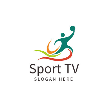Sport tv logo design for yt channelのイラスト素材