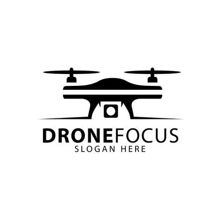 Photography drone logo designのイラスト素材