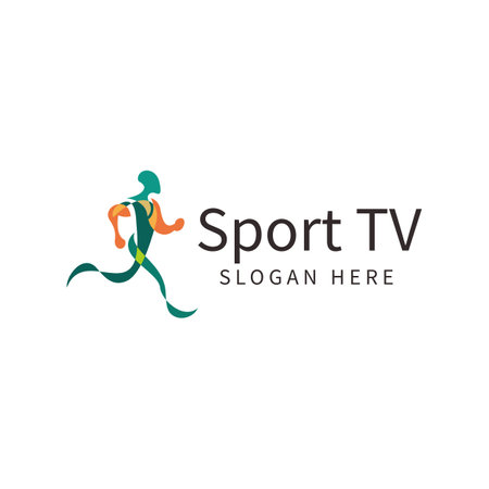 Sport tv logo design for yt channelのイラスト素材
