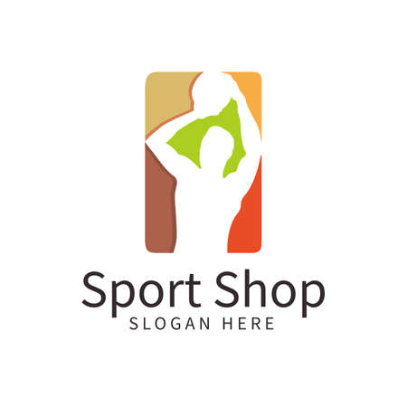 Sport shop logo designのイラスト素材