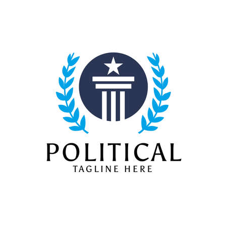Political capitol logo designのイラスト素材