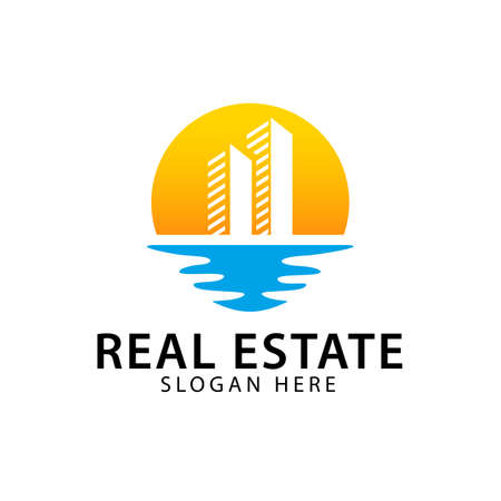 Realestate house resident logo designのイラスト素材