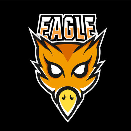Eagle sport or esport gaming mascot logo template, for your teamのイラスト素材