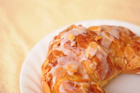 close view of croissant 