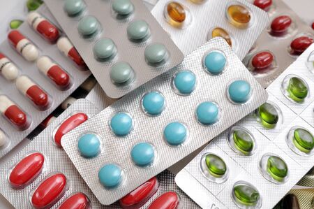 a pile of medicine for background uses