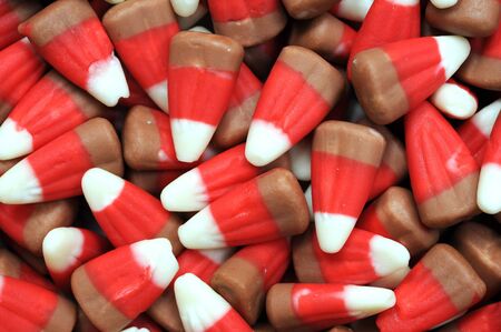 a lot of tooth corn candies for background