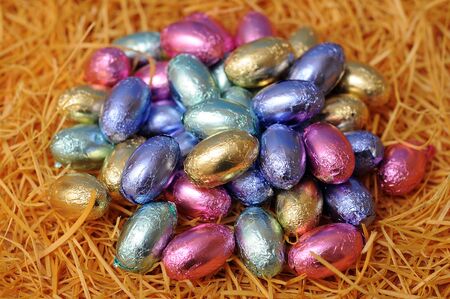 egg chocolate candy for Easter day