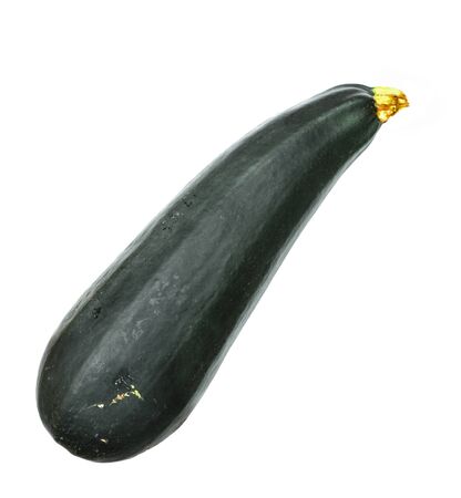 organic green squash  isolated on white backgroundの写真素材