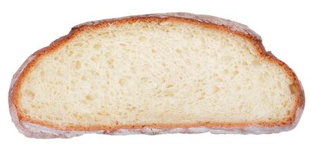  sliced fresh baked flat bread isolated on white 