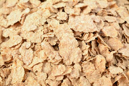 pile of cereal corn flakes for breakfast