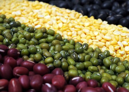 mix of mung beans for background usesの写真素材