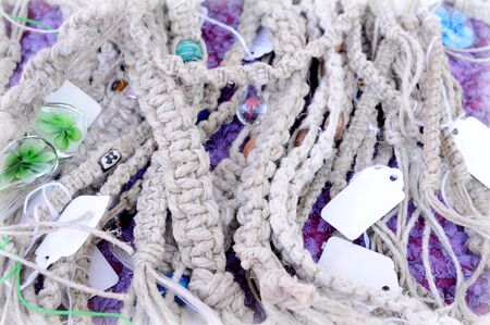 many grey cord in market for background