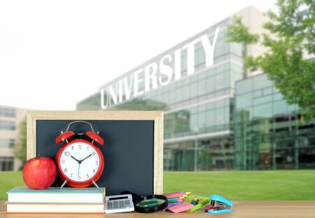 Books and education concept (very blurred and composited back ground)の写真素材
