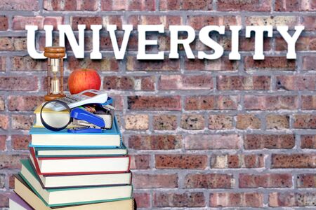 book and university for an education conceptの写真素材