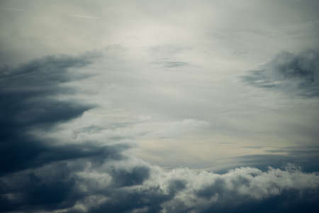 Moody clouds over London, England.