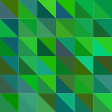 Seamless abstract modern geometric green background illustration