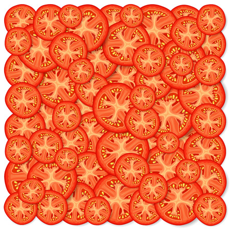 Sliced tomatoes icon.のイラスト素材
