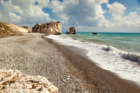 Petra tou romiou (aphrodite) beachの写真素材