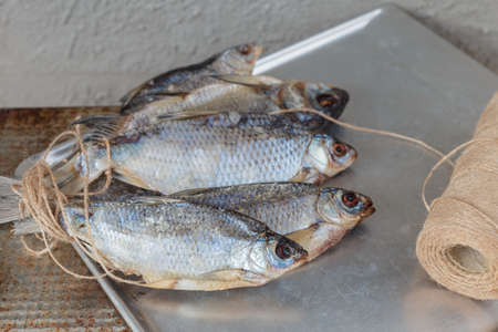 Taranka, Sun Dried Salty River Fish, Classic Beer Snackの写真素材