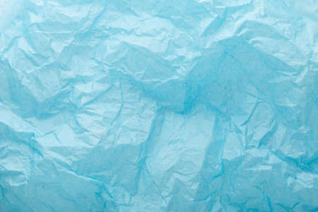 Blue crumpled paper texture background