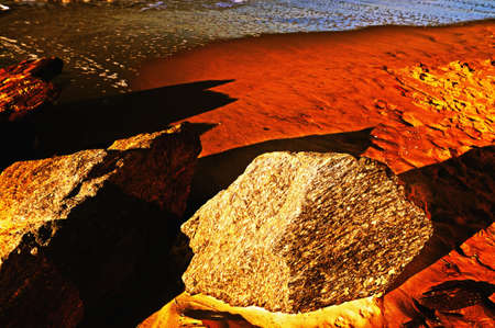 Rocks. Beach.の写真素材