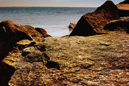 Ocean. Rocks.Sky.の写真素材