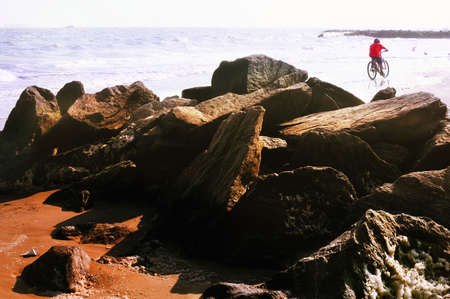 Ocean. Boy.の写真素材