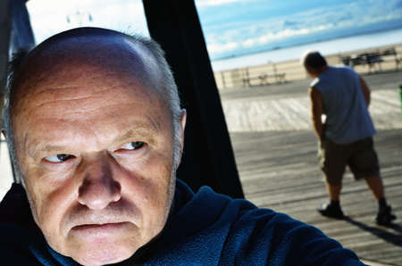 Two men.
