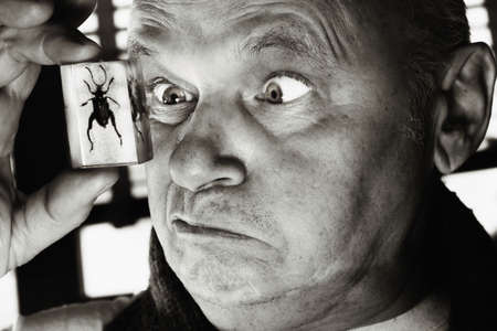 Face. Beetle. Man.の写真素材