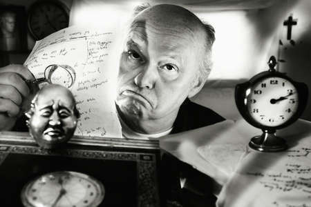 Writer. Face. Clock.
