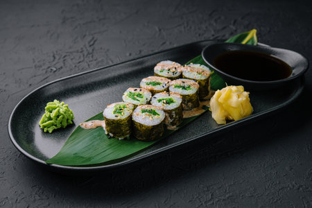 Kappa maki classic roll with cucumberの写真素材