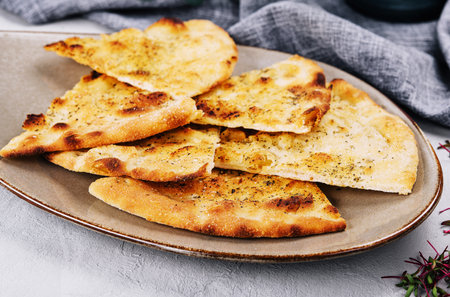 baked traditional Italian focaccia bread